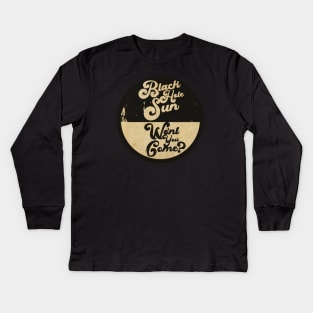 Black Hole Sun Kids Long Sleeve T-Shirt